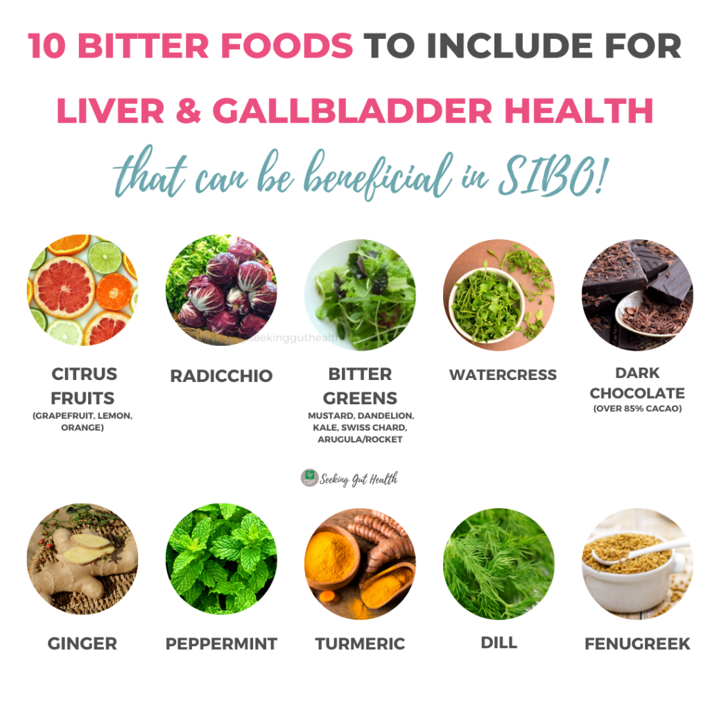 bitter foods for gallbladder and bile flow, liver health